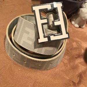 Authentic Fendi white belt